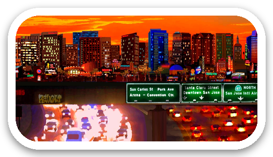 San Jose rush hour sticker